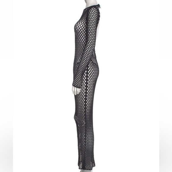 Khaite Black Netted Dress - Picture 2 of 3